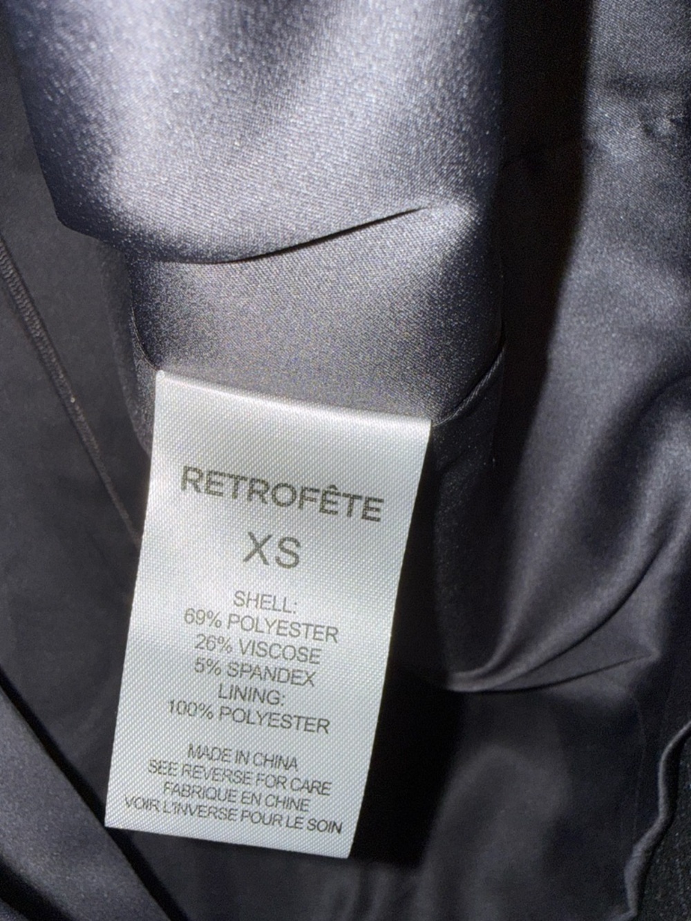Retrofete Black Pinstripe Cutout Mini Dress updated with pictures - Picture 9 of 15